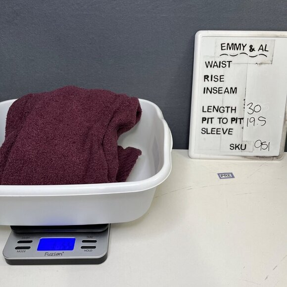 Barefoot Dreams CozyChic Lite Circle Cardi Size M Red Maroon Comfy Pockets EUC - Picture 11 of 11